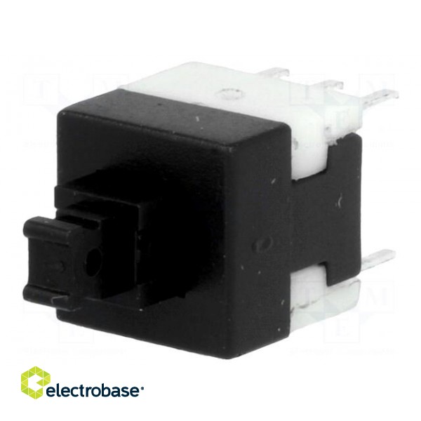 Microswitch TACT | DPDT | Pos: 2 | 0.1A/30VDC | THT | none | 1.6N | 8x8mm image 1