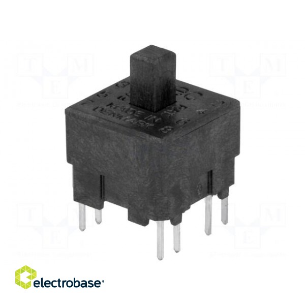 Microswitch TACT | DPST-NO + DPST-NC | Pos: 2 | 0.025A/120VDC | THT фото 1