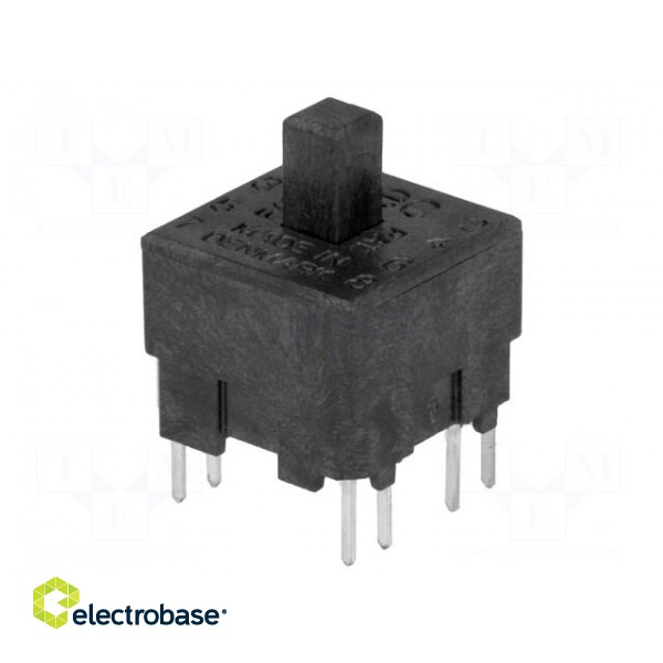 Microswitch TACT | DPST-NO + DPST-NC | Pos: 2 | 0.025A/120VDC | THT paveikslėlis 1