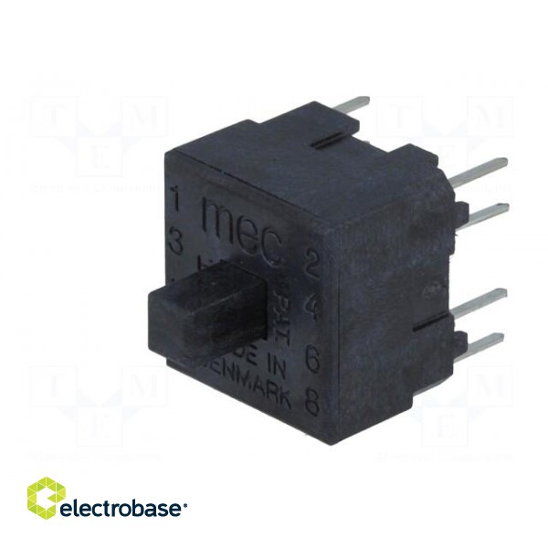 Microswitch TACT | DPST-NO + DPST-NC | Pos: 2 | 0.025A/120VDC | THT фото 2