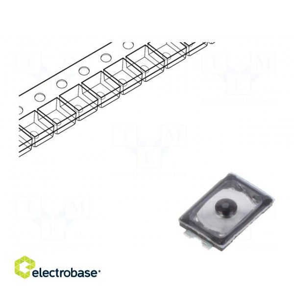 Microswitch TACT | SPST-NO | Pos: 2 | 0.02A/15VDC | SMT | none | 3x2mm