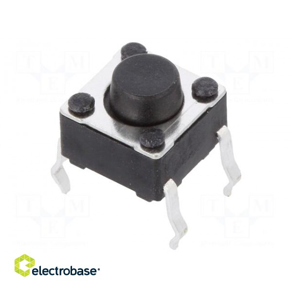 Microswitch TACT | SPST-NO | Pos: 2 | 0.05A/12VDC | SMT | none | 1.3N