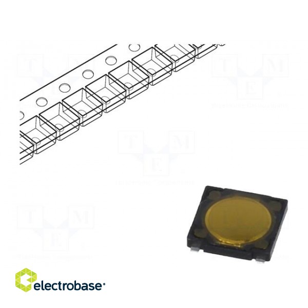 Microswitch TACT | SPST-NO | Pos: 2 | 0.05A/12VDC | SMT | 4N | 4.5x4.5mm