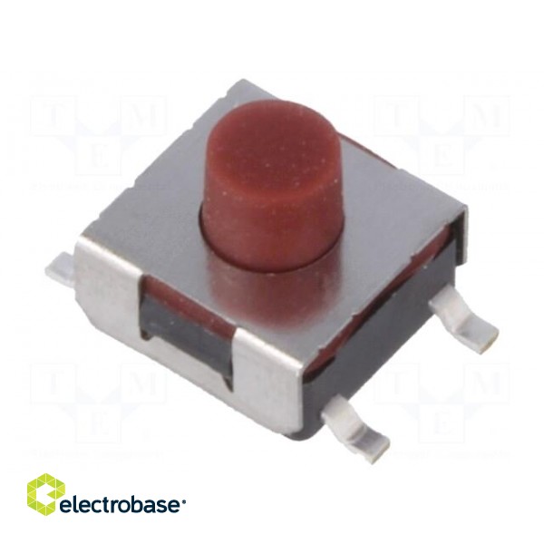 Microswitch TACT | SPST-NO | Pos: 2 | 0.05A/12VDC | SMT | none | 1.6N