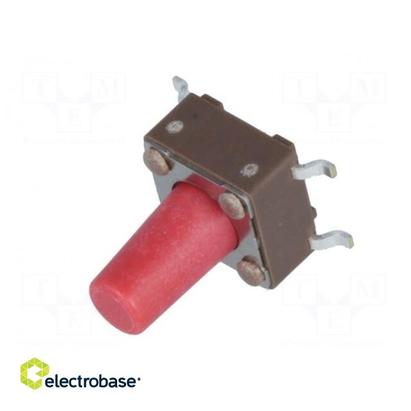 Microswitch TACT | SPST-NO | Pos: 2 | 0.05A/12VDC | SMT | none | 2.6N image 2