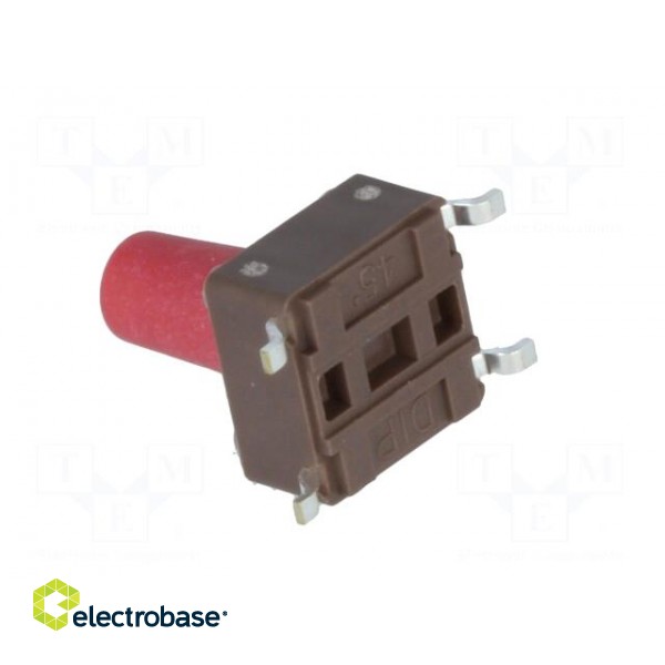 Microswitch TACT | SPST-NO | Pos: 2 | 0.05A/12VDC | SMT | none | 2.6N фото 1