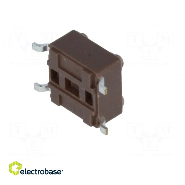 Microswitch TACT | SPST-NO | Pos: 2 | 0.05A/12VDC | SMT | none | 2.6N paveikslėlis 6