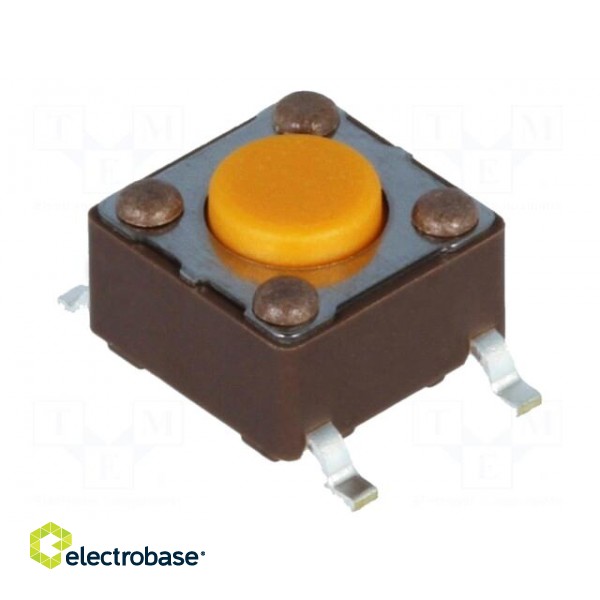 Microswitch TACT | SPST-NO | Pos: 2 | 0.05A/12VDC | SMT | none | 3.2N image 1