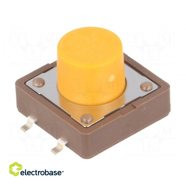 Microswitch TACT | SPST-NO | Pos: 2 | 0.05A/12VDC | SMT | none | 3.2N image 7