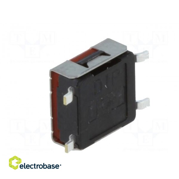 Microswitch TACT | SPST-NO | Pos: 2 | 0.05A/12VDC | SMT | none | 3.8mm image 4