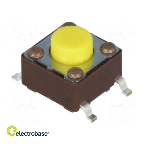 Microswitch TACT | SPST-NO | Pos: 2 | 0.05A/12VDC | SMT | none | 5.2N image 1