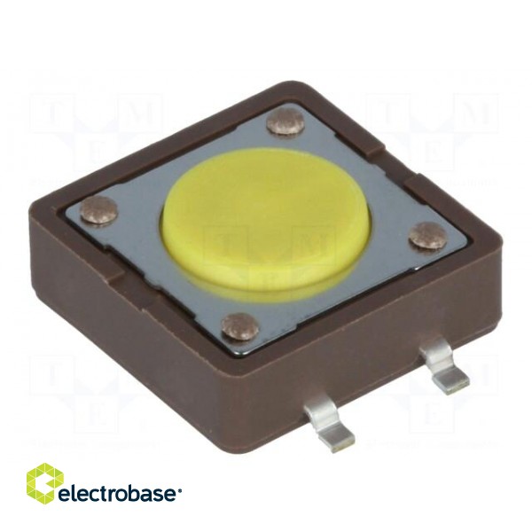 Microswitch TACT | SPST-NO | Pos: 2 | 0.05A/12VDC | SMT | none | 5.2N image 1