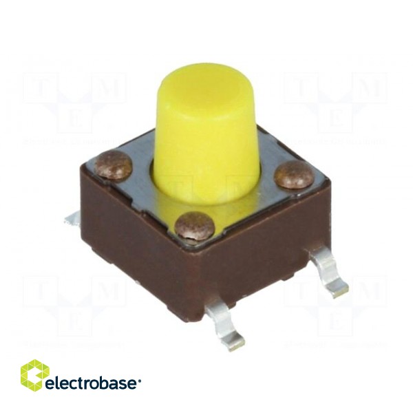 Microswitch TACT | SPST-NO | Pos: 2 | 0.05A/12VDC | SMT | none | 5.2N image 1