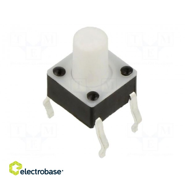 Microswitch TACT | SPST-NO | Pos: 2 | 0.05A/12VDC | THT | 1.57N | 6x6x4mm