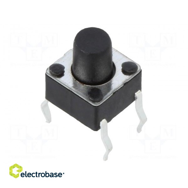 Microswitch TACT | SPST-NO | Pos: 2 | 0.05A/12VDC | THT | 1.6N | 6x6mm