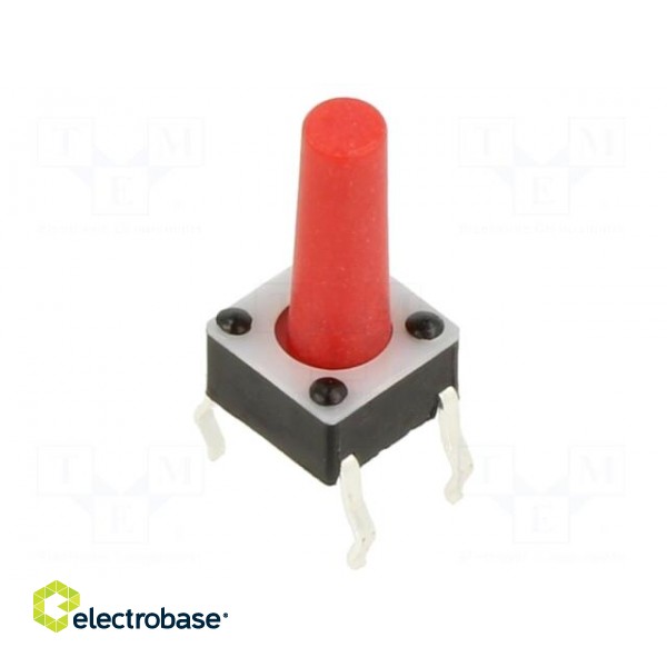 Microswitch TACT | SPST-NO | Pos: 2 | 0.05A/12VDC | THT | 2.45N | 6x6x4mm