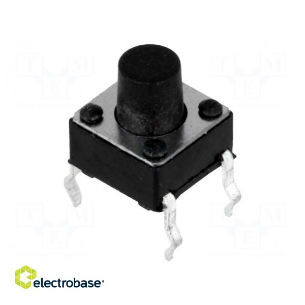 Microswitch TACT | SPST-NO | Pos: 2 | 0.05A/12VDC | THT | none | 2.5N image 1