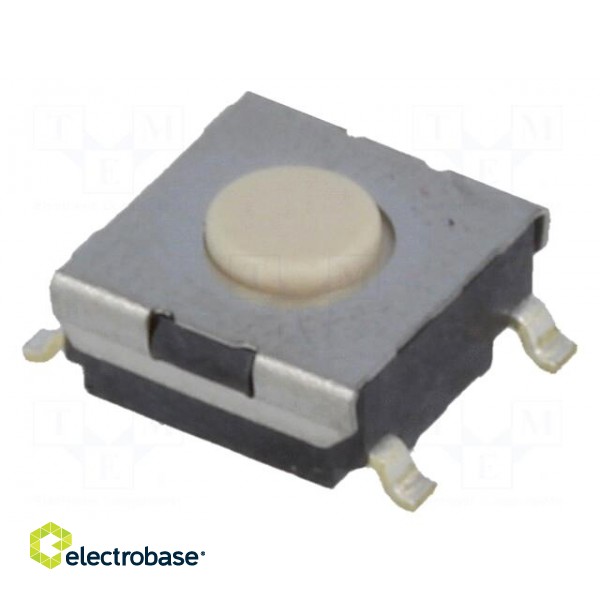 Microswitch TACT | SPST-NO | Pos: 2 | 0.05A/24VDC | SMT | none | 1.47N image 1