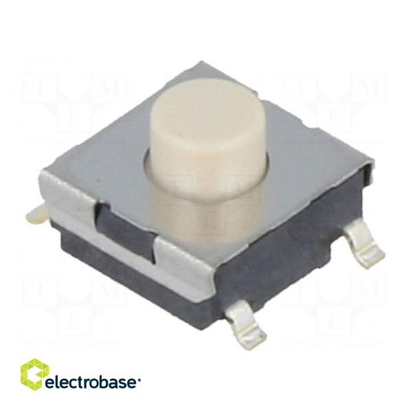Microswitch TACT | SPST-NO | Pos: 2 | 0.05A/24VDC | SMT | none | 1.47N image 1
