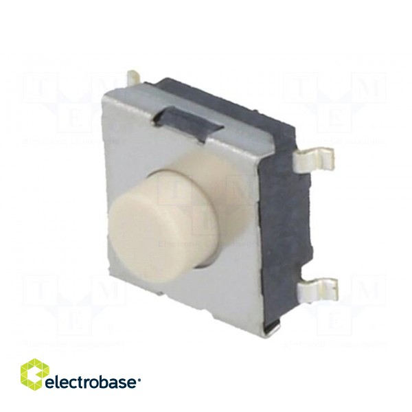 Microswitch TACT | SPST-NO | Pos: 2 | 0.05A/24VDC | SMT | none | 1.47N image 2
