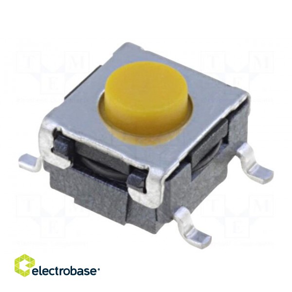 Microswitch TACT | SPST-NO | Pos: 2 | 0.05A/24VDC | SMT | none | 2.26N