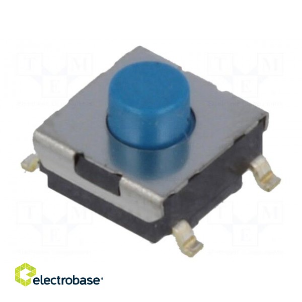 Microswitch TACT | SPST-NO | Pos: 2 | 0.05A/24VDC | SMT | none | 2.55N image 1