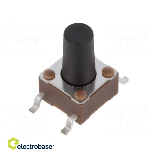 Microswitch TACT | SPST-NO | Pos: 2 | 0.05A/24VDC | SMT | none | 1.57N