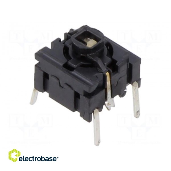 Microswitch TACT | SPST-NO | Pos: 2 | 0.05A/24VDC | THT | LED | red | 3.5N