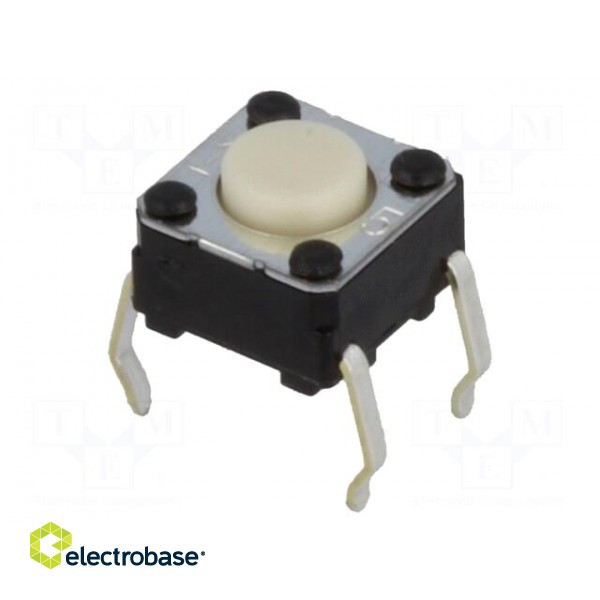 Microswitch TACT | SPST-NO | Pos: 2 | 0.05A/24VDC | THT | none | 0.98N фото 1
