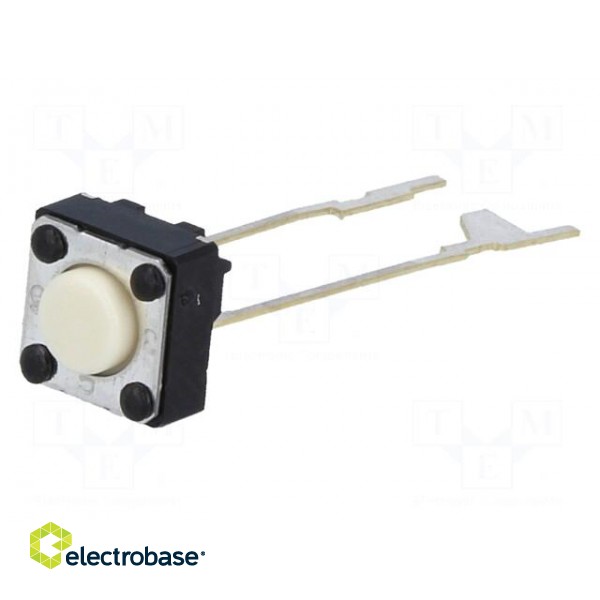 Microswitch TACT | SPST-NO | Pos: 2 | 0.05A/24VDC | THT | none | 0.98N image 1