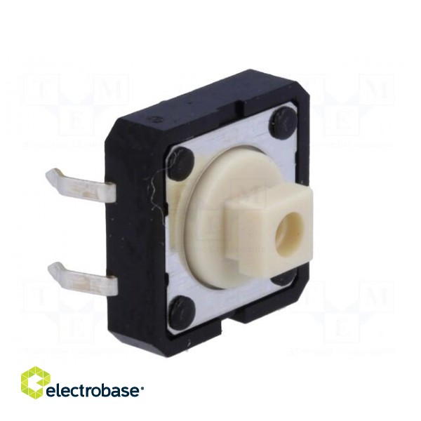 Microswitch TACT | SPST-NO | Pos: 2 | 0.05A/24VDC | THT | none | 1.27N image 8