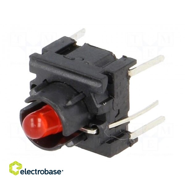 Microswitch TACT | SPST-NO | Pos: 2 | 0.05A/24VDC | THT | none | 10x10mm image 1