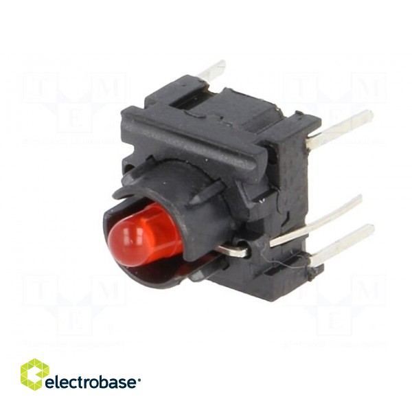 Microswitch TACT | SPST-NO | Pos: 2 | 0.05A/24VDC | THT | none | 10x10mm image 2
