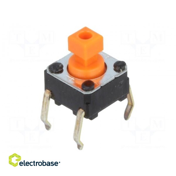 Microswitch TACT | SPST-NO | Pos: 2 | 0.05A/24VDC | THT | none | 2.55N image 1