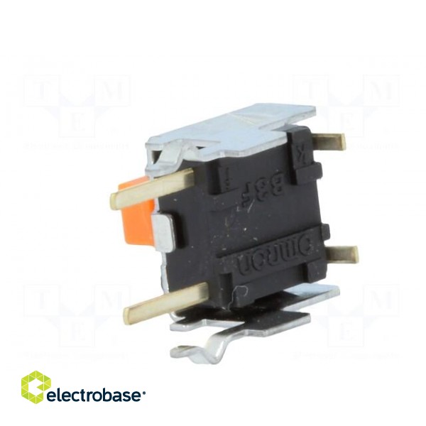 Microswitch TACT | SPST-NO | Pos: 2 | 0.05A/24VDC | THT | none | 2.55N paveikslėlis 1