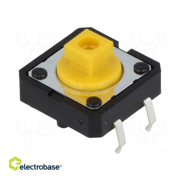 Microswitch TACT | SPST-NO | Pos: 2 | 0.05A/24VDC | THT | none | 2.55N image 1