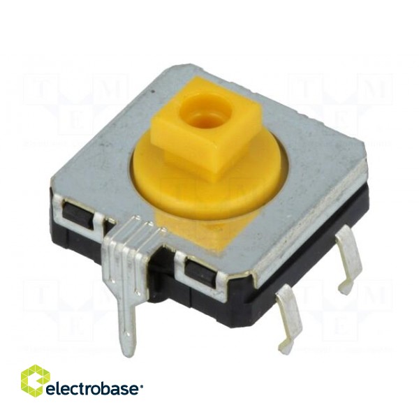 Microswitch TACT | SPST-NO | Pos: 2 | 0.05A/24VDC | THT | none | 3.43N image 1