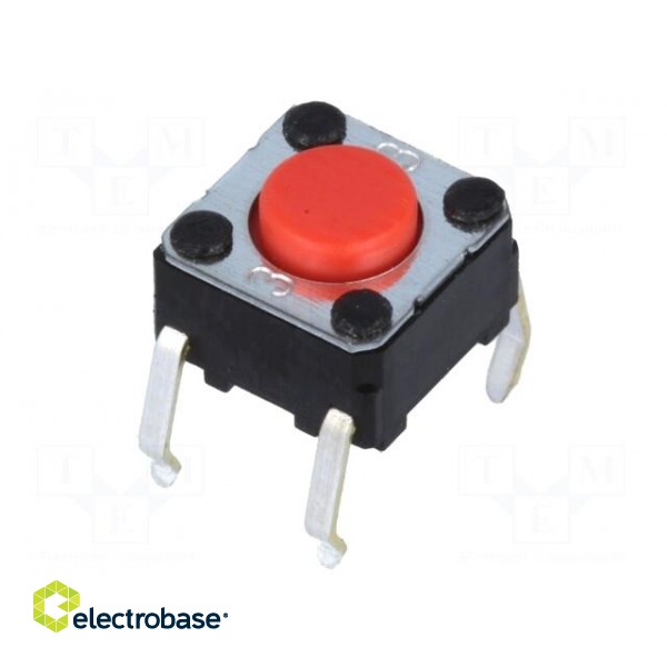 Microswitch TACT | SPST-NO | Pos: 2 | 0.05A/24VDC | THT | none | 4.9N image 1