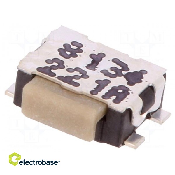 Microswitch TACT | SPST-NO | Pos: 2 | 0.05A/32VDC | SMT | none | 2N | IP40