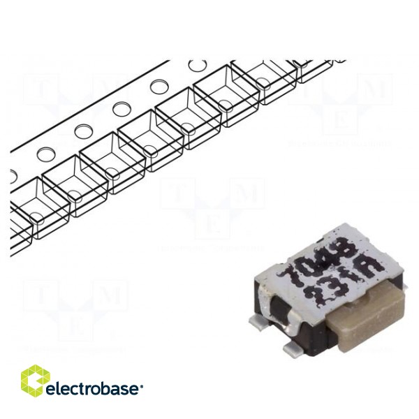 Microswitch TACT | SPST-NO | Pos: 2 | 0.05A/32VDC | SMT | none | 3N | IP40