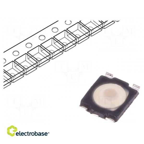 Microswitch TACT | SPST-NO | Pos: 2 | 0.05A/32VDC | SMT | none | 2.3N