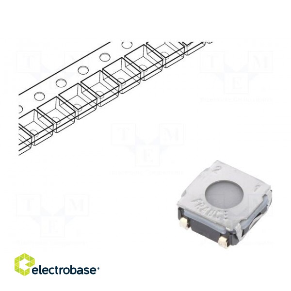 Microswitch TACT | SPST-NO | Pos: 2 | 0.05A/32VDC | SMT | none | 2.5mm
