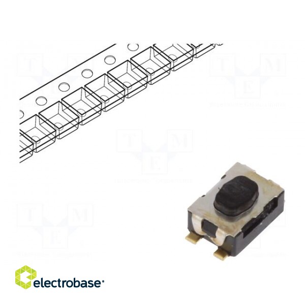 Microswitch TACT | SPST-NO | Pos: 2 | 0.05A/32VDC | SMT | none | 2N | 1.9mm