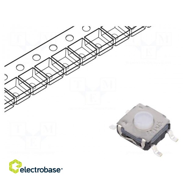 Microswitch TACT | SPST-NO | Pos: 2 | 0.05A/32VDC | SMT | none | 2N | 3.5mm