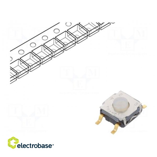 Microswitch TACT | SPST-NO | Pos: 2 | 0.05A/32VDC | SMT | none | 3.5mm