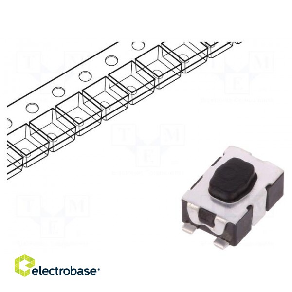 Microswitch TACT | SPST-NO | Pos: 2 | 0.05A/32VDC | SMT | none | 4N | 1.9mm