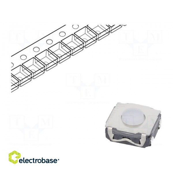 Microswitch TACT | SPST-NO | Pos: 2 | 0.05A/32VDC | SMT | none | 4N | 3.5mm