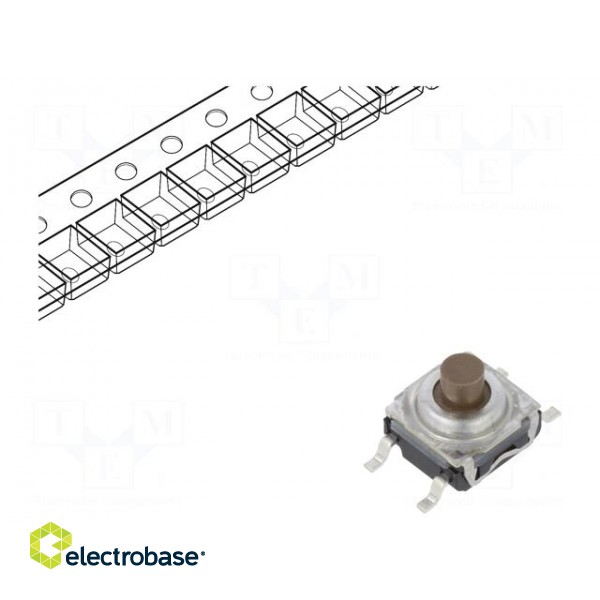 Microswitch TACT | SPST-NO | Pos: 2 | 0.05A/32VDC | SMT | none | 5.6mm