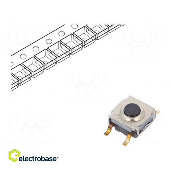 Microswitch TACT | SPST-NO | Pos: 2 | 0.05A/32VDC | SMT | none | 5N | 3.5mm