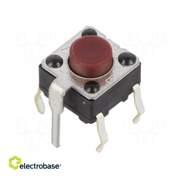 Microswitch TACT | SPST-NO | Pos: 2 | 0.2A/15VDC | THT | none | 2.6N | 5mm image 2